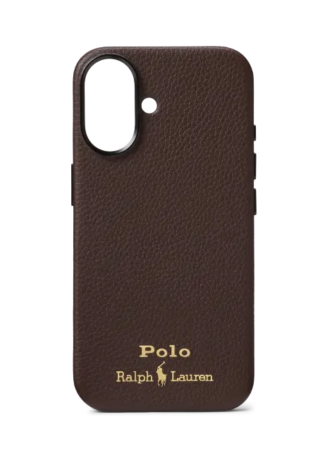 Ralph Lauren Leather MagSafe iPhone 16 Case