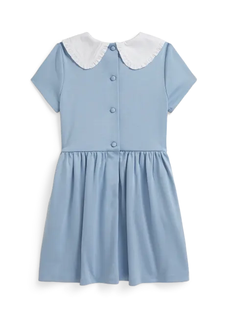 Ralph Lauren Blueberry-Collar Stretch Ponte Dress