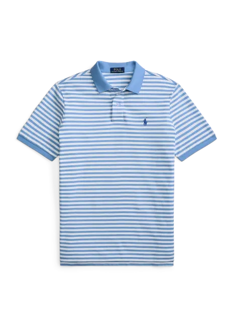 Ralph Lauren Classic Fit Striped Mesh Polo Shirt