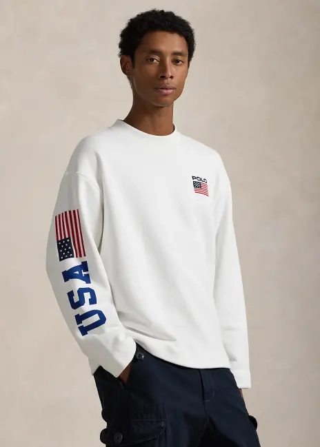 Ralph Lauren Flag Fleece Mockneck