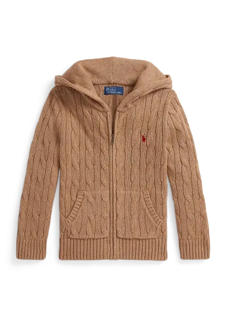 Ralph Lauren Cotton-Wool Zip Sweater