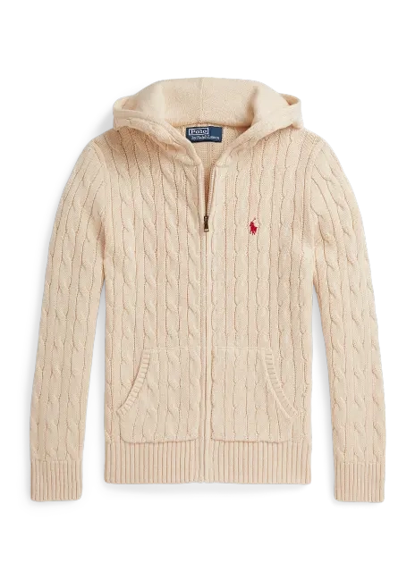 Ralph Lauren Cotton-Wool Zip Sweater