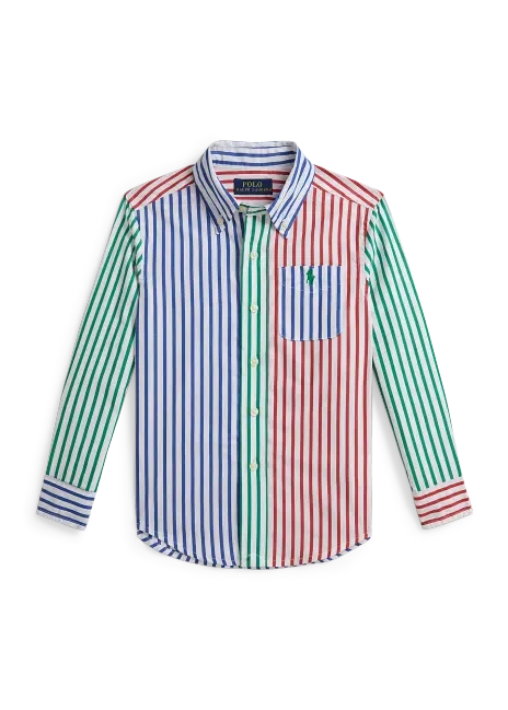 Ralph Lauren Striped Cotton Poplin Fun Shirt