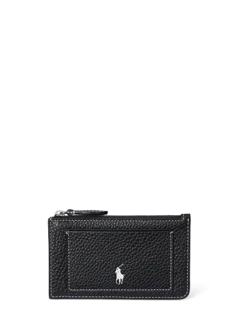 Ralph Lauren Polo Play Leather Zip Card Case