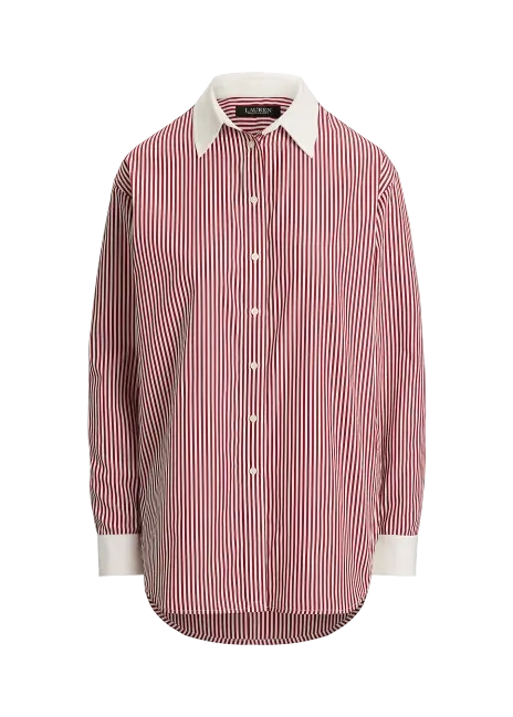 Ralph Lauren Striped Cotton Broadcloth Shirt