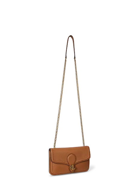 Ralph Lauren Pebbled Leather Bradley Crossbody Wallet