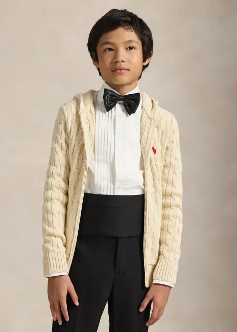 Ralph Lauren Cotton-Wool Zip Sweater