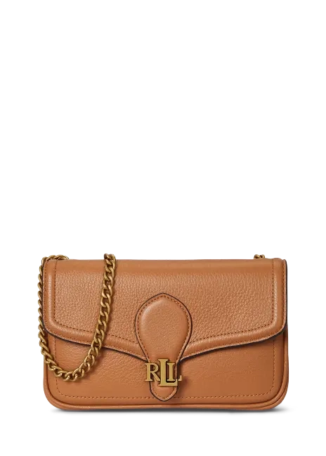 Ralph Lauren Pebbled Leather Bradley Crossbody Wallet