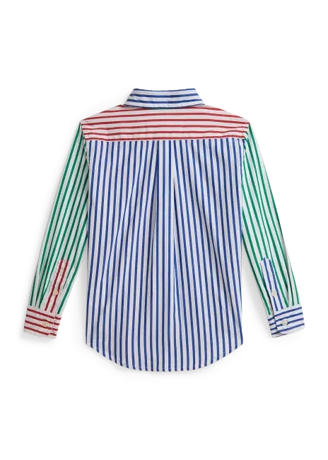 Ralph Lauren Striped Cotton Poplin Fun Shirt