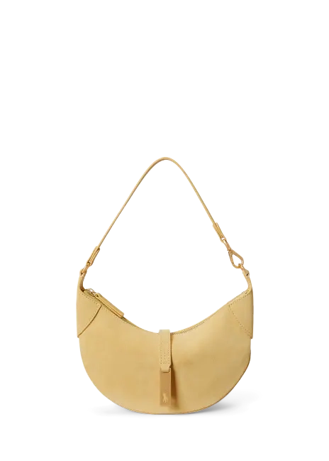 Ralph Lauren Polo ID Suede Mini Shoulder Bag