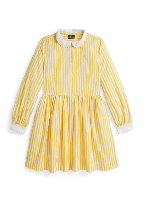 Ralph Lauren Striped Cotton Poplin Shirtdress