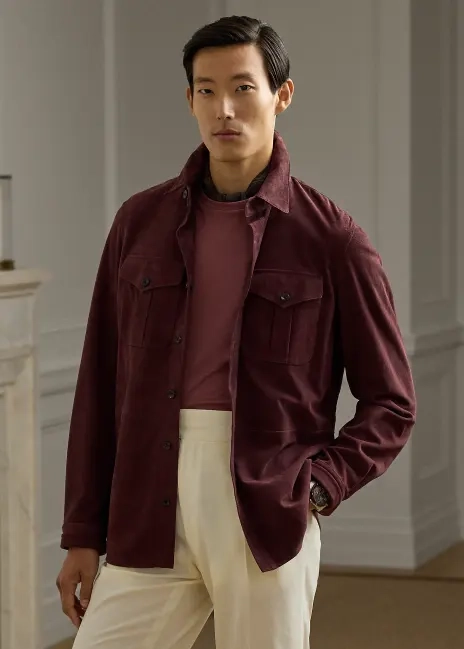 Ralph Lauren Suede Overshirt