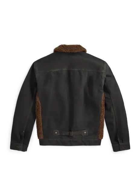 Ralph Lauren Fleece-Paneled Canvas Jacket