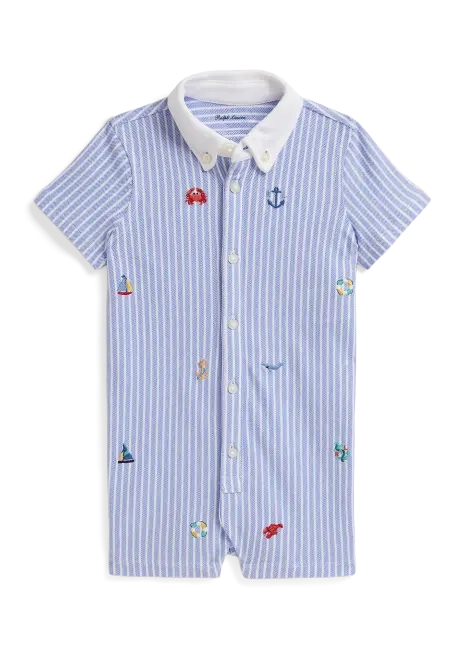 Ralph Lauren Knit Cotton Oxford Shortall