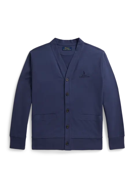 Ralph Lauren Big Fit Cotton Jersey Cardigan