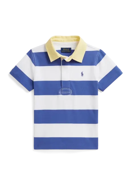 Ralph Lauren Striped Cotton Short-Sleeve Rugby Shirt