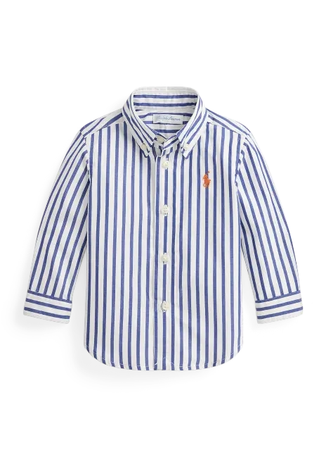 Ralph Lauren Striped Cotton Poplin Shirt