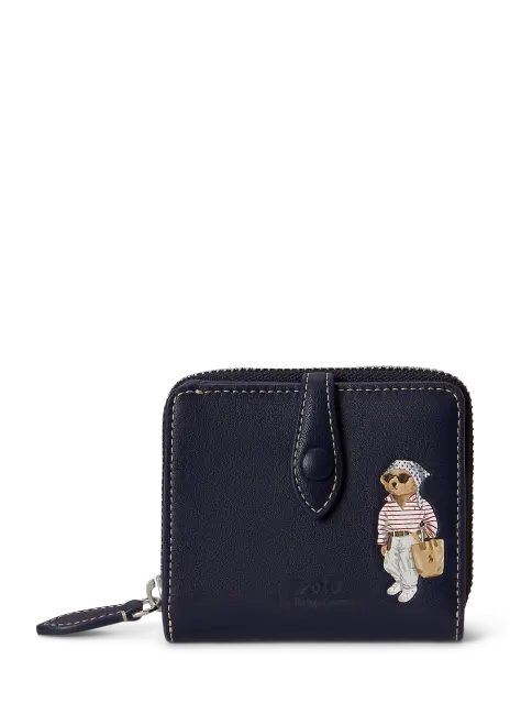 Ralph Lauren Polo Bear Leather Compact Wallet