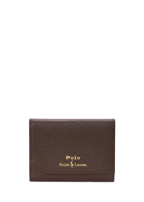 Ralph Lauren Pebbled Leather Folded Card Case