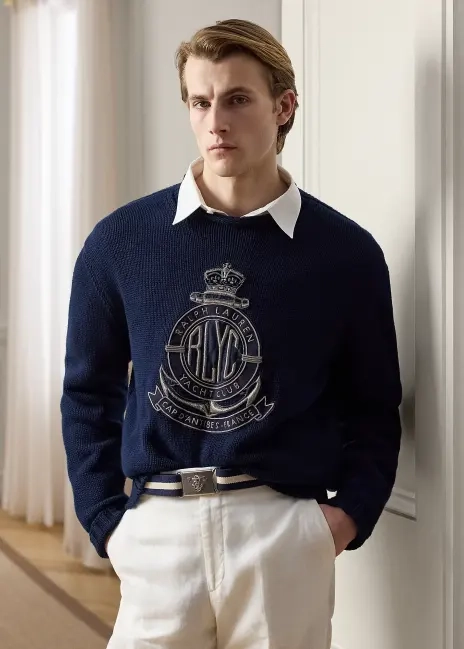 Ralph Lauren Relaxed Fit Bullion Cotton Sweater