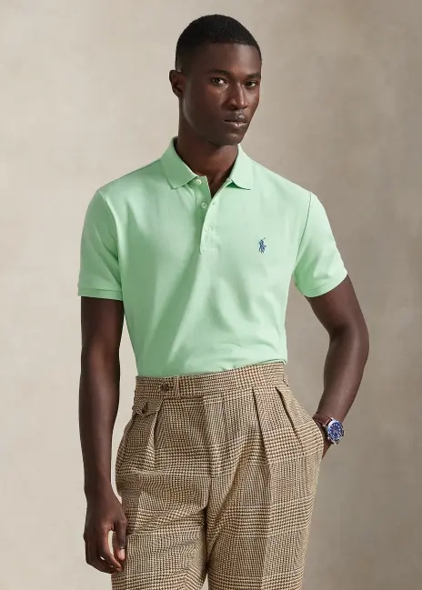 Ralph Lauren Custom Slim Fit Stretch Mesh Polo Shirt
