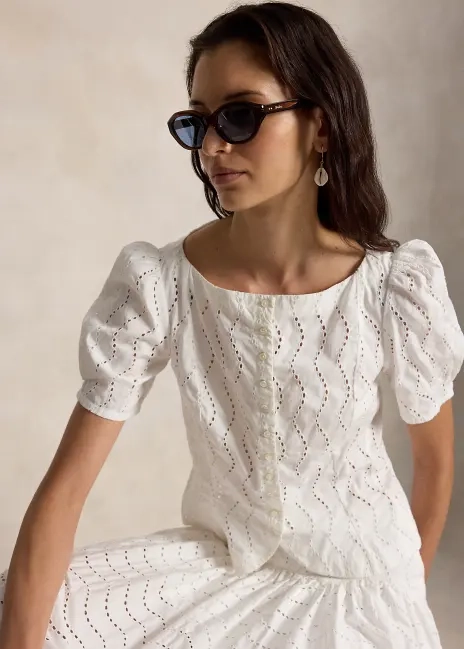 Ralph Lauren Cotton Eyelet Shirt