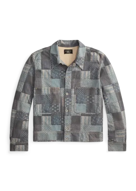 Ralph Lauren Patchwork-Print Jersey Jacket