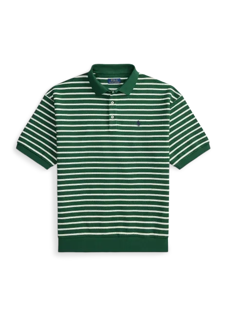Ralph Lauren Relaxed Fit Striped Textured Polo Shirt