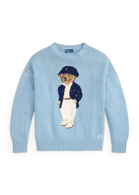 Ralph Lauren Polo Bear Oversize Cotton Sweater