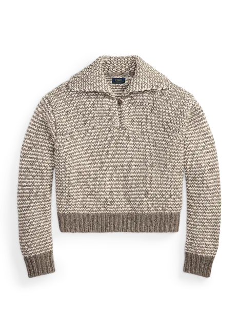 Ralph Lauren Striped Cotton-Blend Sweater