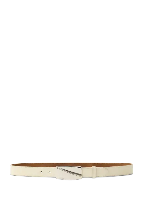 Ralph Lauren Abstract-Plaque-Buckle Leather Belt