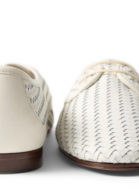 Ralph Lauren Christie Woven Leather Oxford