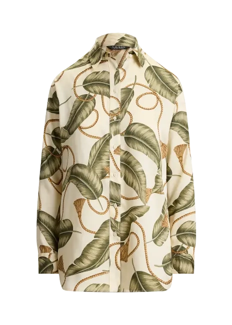 Ralph Lauren Relaxed Fit Rope-Print Twill Shirt