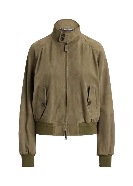 Ralph Lauren Perrie Lamb-Suede Jacket