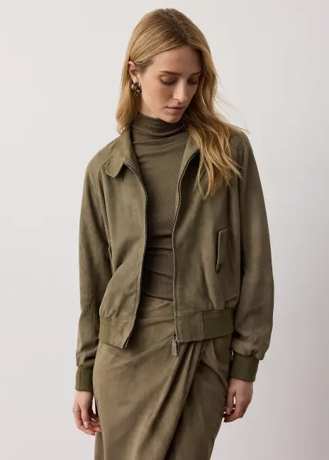 Ralph Lauren Perrie Lamb-Suede Jacket