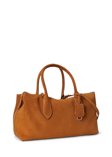 Ralph Lauren Bellport Suede Satchel