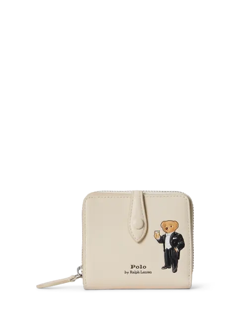Ralph Lauren Polo Bear Leather Compact Wallet