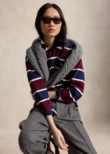 Ralph Lauren Oversize Cotton Rugby Shirt