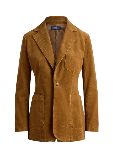 Ralph Lauren Single-Breasted Corduroy Blazer