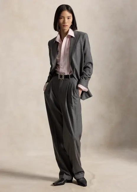 Ralph Lauren Bacall Wool-Blend Pant