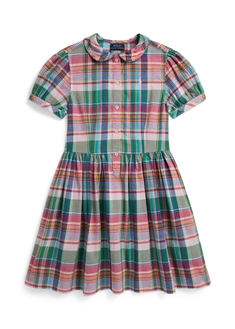 Ralph Lauren Plaid Cotton Madras Shirtdress