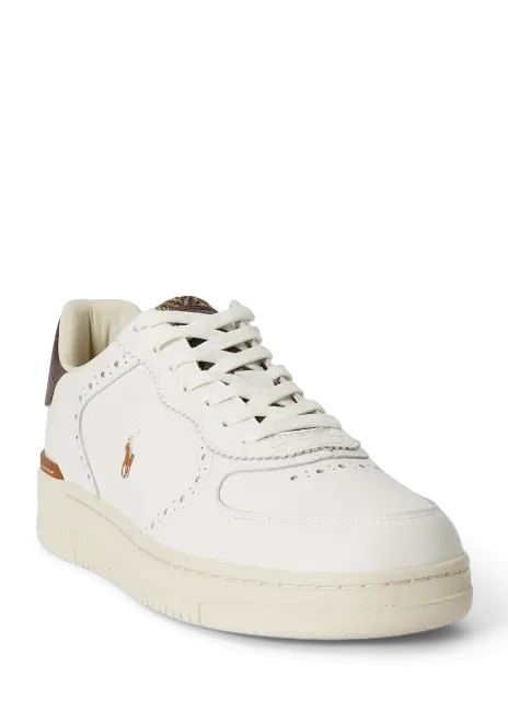 Ralph Lauren Masters Court Leather Brogue Sneaker