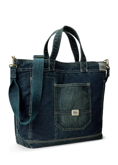 Ralph Lauren Indigo Canvas Tote