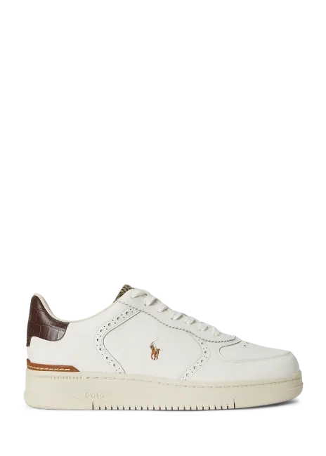 Ralph Lauren Masters Court Leather Brogue Sneaker