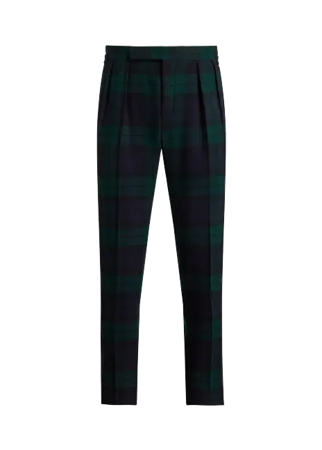Ralph Lauren Plaid Tuxedo Trouser