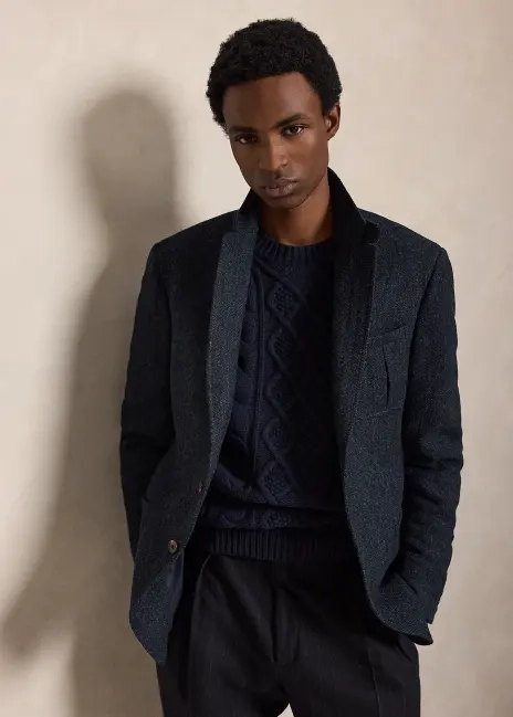 Ralph Lauren Polo Tailored Fit Tweed Suit Jacket