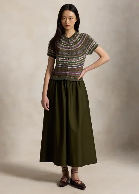 Ralph Lauren Hybrid Fair Isle-Bodice Dress