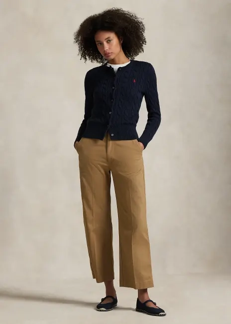 Ralph Lauren Chino Wide-Leg Pant