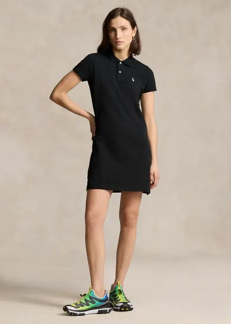 Ralph Lauren Cotton Mesh Polo Dress