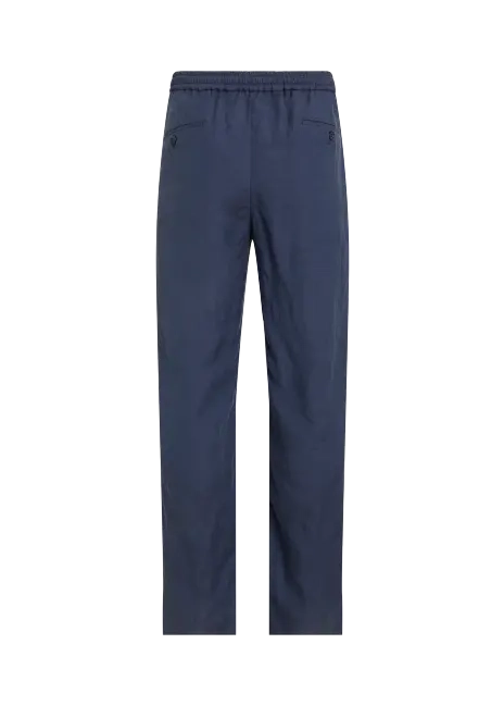 Ralph Lauren Hand-Tailored Silk-Linen Trouser
